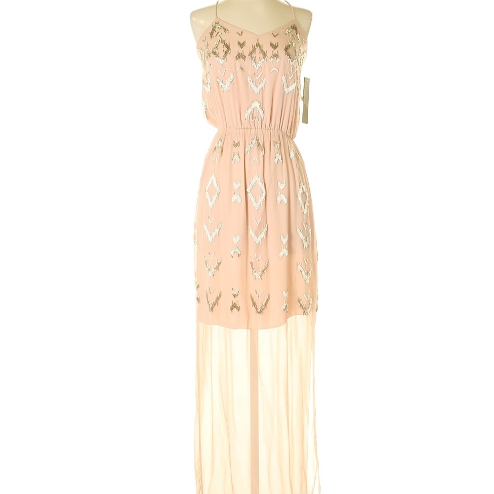Nicole Miller Solid Light Pink Casual Dress Size 2